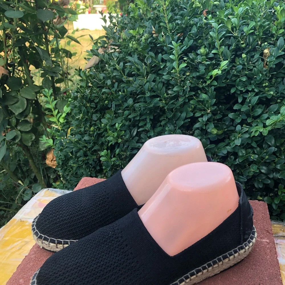 Cole Haan Women’s Black Cloudfeel Espadrille Loafer Suede Shoes Size 6.5B